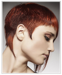 Length enhancing red hair color